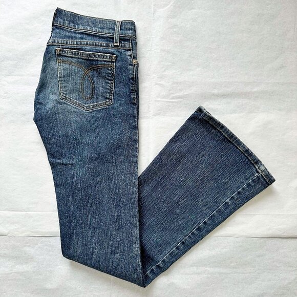 Juicy Couture low rise long bootcut jeans Sz 26 - Picture 1 of 6